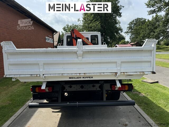 Třístranná sklápěcí dodávka IVECO ML75E16 3 S-Kipper Kran PK  9,4m-550 kg Greifer