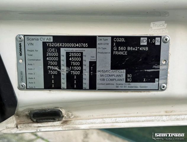 Koelwagen SCANIA G 560 NGS FULL AIR RETARDER ONLY 96.000 KM ISOLA