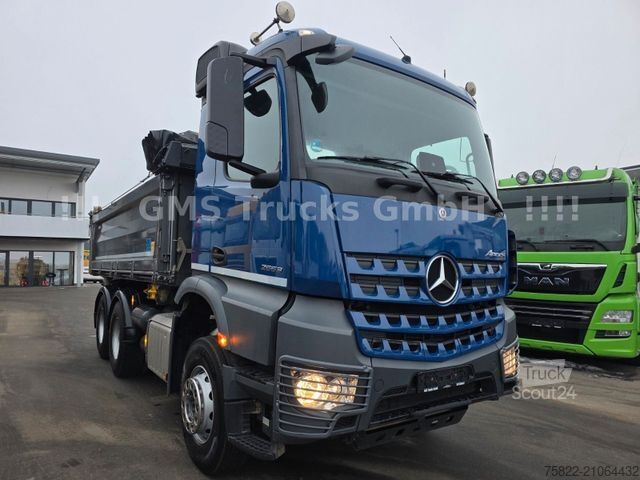 Camion ribaltabile trilaterale MERCEDES-BENZ Arocs 2653 / 6X4 / Meiller BORDMATIK / 50mm AHK