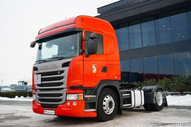 Standard dragbil SCANIA G 410 / RETARDER / HYDRAULIKA / PE?NY ADR / ALUF