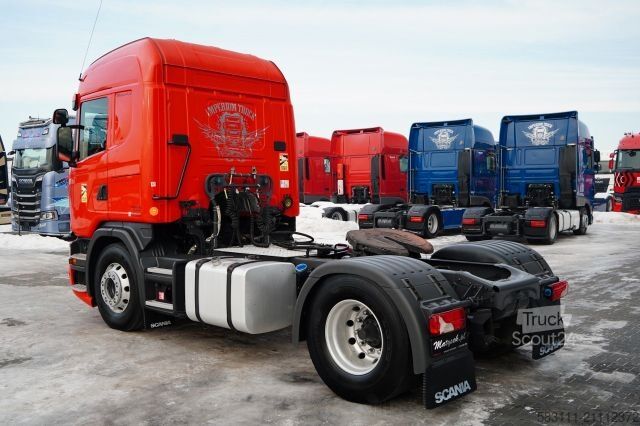 Standard dragbil SCANIA G 410 / RETARDER / HYDRAULIKA / PE?NY ADR / ALUF