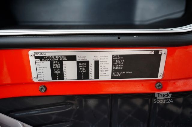 Standard dragbil SCANIA G 410 / RETARDER / HYDRAULIKA / PE?NY ADR / ALUF