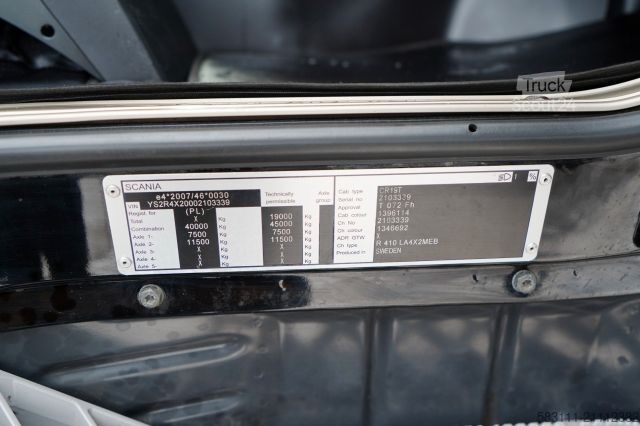 Standard dragbil SCANIA R 410 / MEGA / RETARDER / I-PARK COOL / TOPLINE