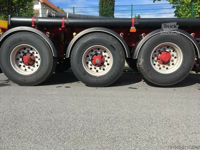 Silo semitrailer BENALU 30 Fuss Silo Kippchassi