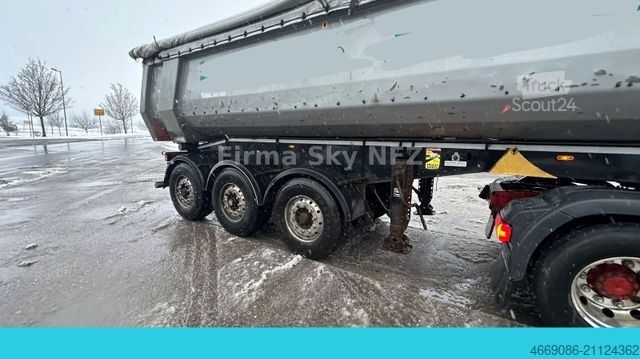 Tipper semitrailer SCHWARZMÜLLER Sk alu Mulde Stahl Boden BPW Top Zustand