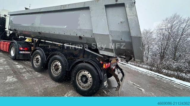 Tipper semitrailer SCHWARZMÜLLER Sk alu Mulde Stahl Boden BPW Top Zustand