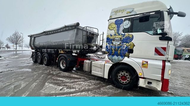 Tipper semitrailer SCHWARZMÜLLER Sk alu Mulde Stahl Boden BPW Top Zustand