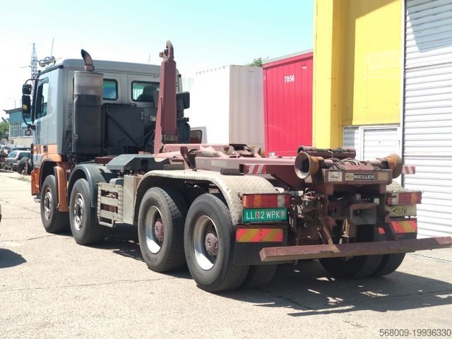 Kanca kasalı yük kamyonu (roll-off) MERCEDES-BENZ ACTROS 3246, 8x4, Abrollkipper