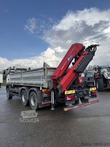 Tristrani prekucnik MAN TGS 26.430 6X4 3-SEITENKIPPER,  HMF 2020K-RC HECKKRAN ABNEHMBAR,