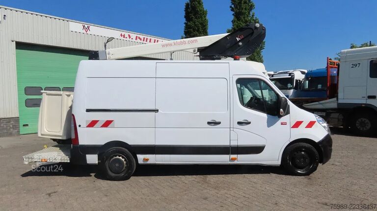 Plate-forme de levage Renault Master 10,5 m,  3 SEATS,   KLUBB, 3500 kg, euro6