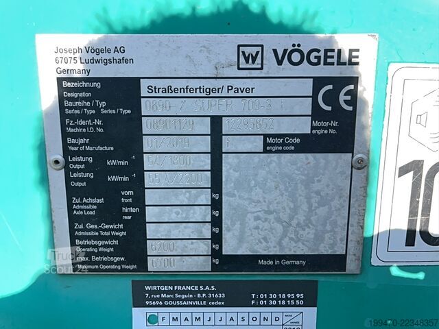 ممهد الأسفلت Vögele Super 700-3 I