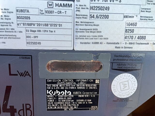 مدحلة ترادفية Hamm DV+ 70i VV-S