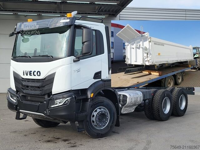 Τρίπλευρο ανατρεπόμενο φορτηγό Iveco-Magirus X-Way AD300X46Z 6x4 X-Way AD300X46Z 6x4, Retarder, Navi