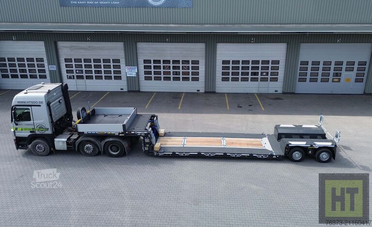 Semirimorchio ribassato Faymonville 2-A-Tiefbett-Pendelachsen-Bolzen-Laschen