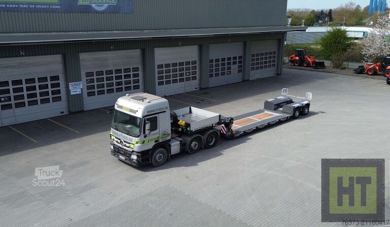 Semirimorchio ribassato Faymonville 2-A-Tiefbett-Pendelachsen-Bolzen-Laschen