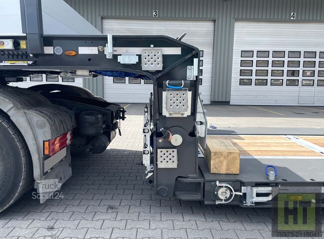 Semirimorchio ribassato Faymonville 2-A-Tiefbett-Pendelachsen-Bolzen-Laschen