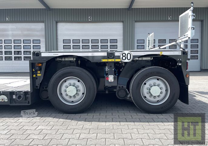 Semirimorchio ribassato Faymonville 2-A-Tiefbett-Pendelachsen-Bolzen-Laschen