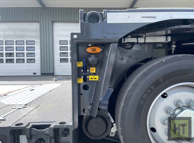 Semirimorchio ribassato Faymonville 2-A-Tiefbett-Pendelachsen-Bolzen-Laschen