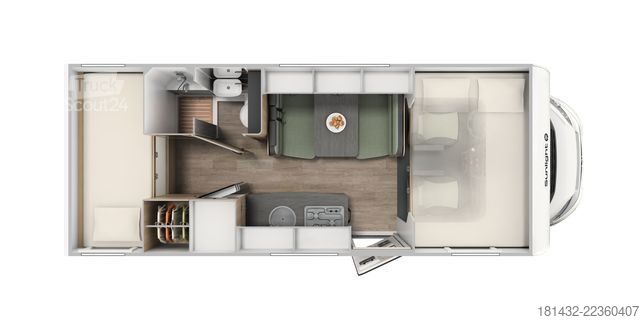 Alkoven karavan SUNLIGHT A 68 Modell 2026 Automatik, Klima
