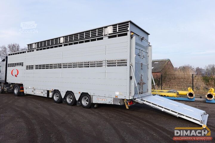 Transporte de gado Pezzaioli SBA32 Veetrailer 2 lagen voor koeien - 3 asser ...