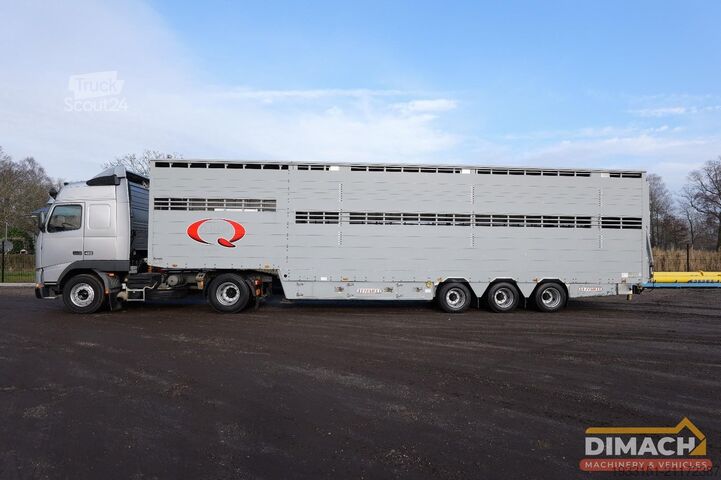 Transporte de gado Pezzaioli SBA32 Veetrailer 2 lagen voor koeien - 3 asser ...