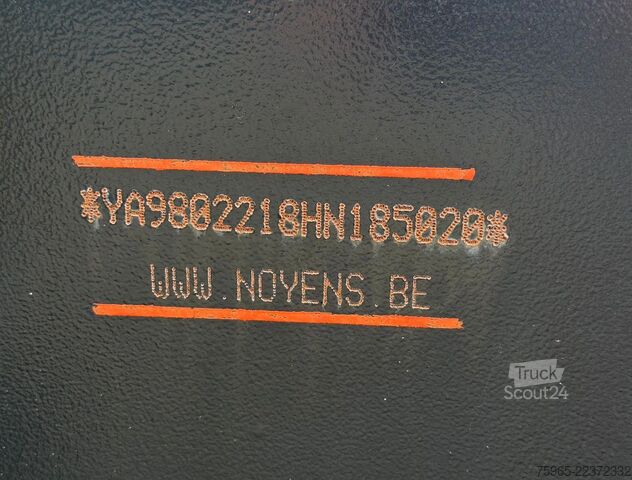 Utánfutó munkaállvánnyal  Noyens NOYENS 01L 2 ASSER TROMMELREMMEN 600x254x