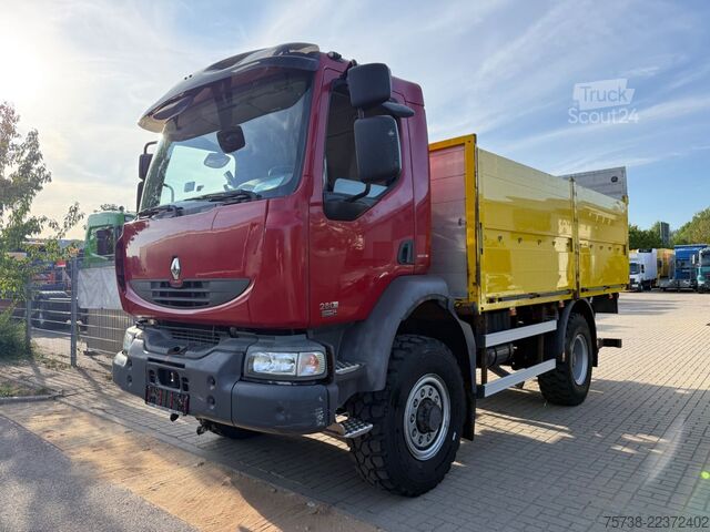 Platforminis sunkvežimis RENAULT Midlum 280 DXI 4x4 Pritsche+LBW/BLATTFEDERUNG