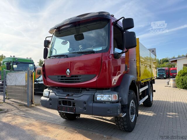 Platforminis sunkvežimis RENAULT Midlum 280 DXI 4x4 Pritsche+LBW/BLATTFEDERUNG