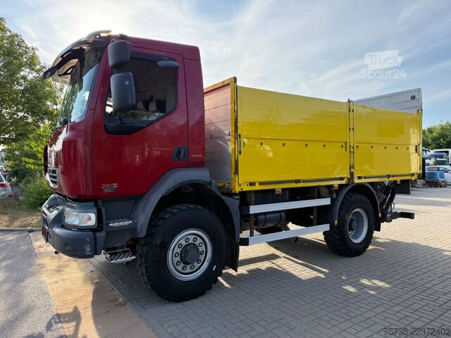 Platforminis sunkvežimis RENAULT Midlum 280 DXI 4x4 Pritsche+LBW/BLATTFEDERUNG