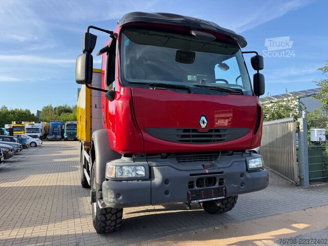 Platforminis sunkvežimis RENAULT Midlum 280 DXI 4x4 Pritsche+LBW/BLATTFEDERUNG