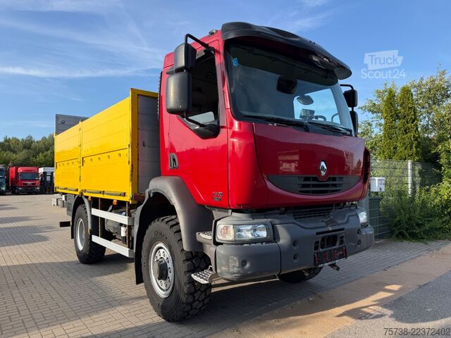 Platforminis sunkvežimis RENAULT Midlum 280 DXI 4x4 Pritsche+LBW/BLATTFEDERUNG