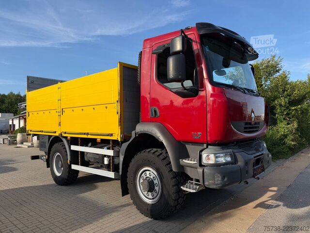 Platforminis sunkvežimis RENAULT Midlum 280 DXI 4x4 Pritsche+LBW/BLATTFEDERUNG