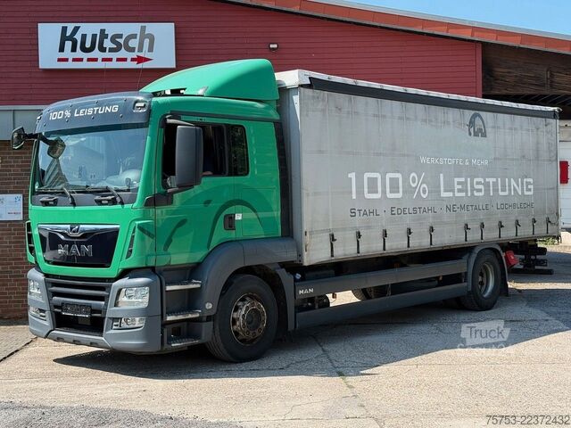 Tentinė platforma sunkvežimis MAN TGS 18.320LL Pritsche, Klima, S-Heizung, Liege