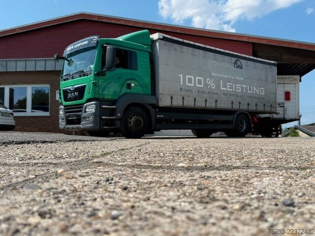 Tentinė platforma sunkvežimis MAN TGS 18.320LL Pritsche, Klima, S-Heizung, Liege