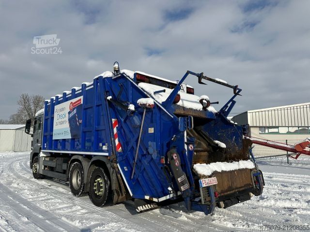 Garbage truck MAN TGS 26.320 / Haller M22 X 1 + Schüttung / Sperr