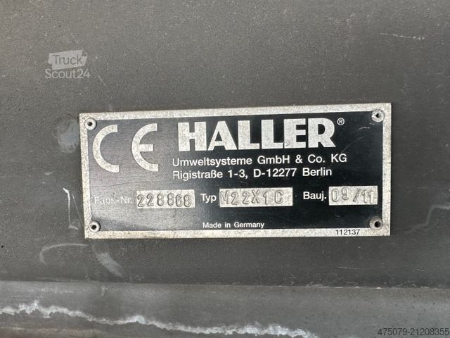 Garbage truck MAN TGS 26.320 / Haller M22 X 1 + Schüttung / Sperr