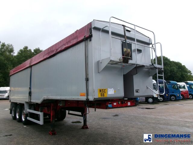 Teherautó Wilcox Tipper trailer alu 55 m3 + tarpaulin