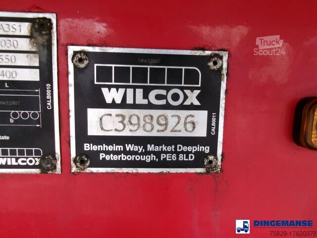 Teherautó Wilcox Tipper trailer alu 55 m3 + tarpaulin