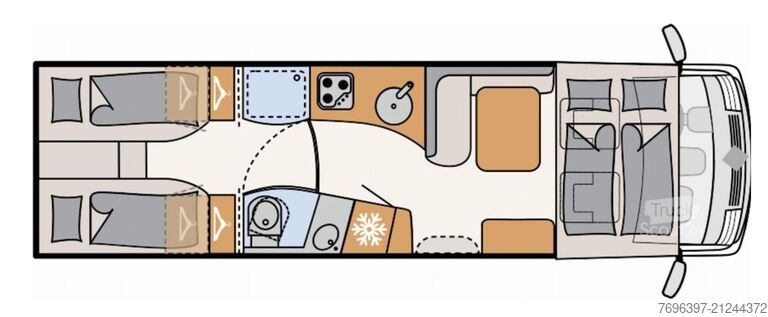 Camper integrado Dethleffs Globetrotter XL I 7850-2EB *FULL*
