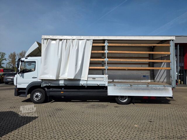 Фургон с брезентова завеса MERCEDES-BENZ Atego 1224 / Euro: 6E | Aluklappen | Ladebordwa