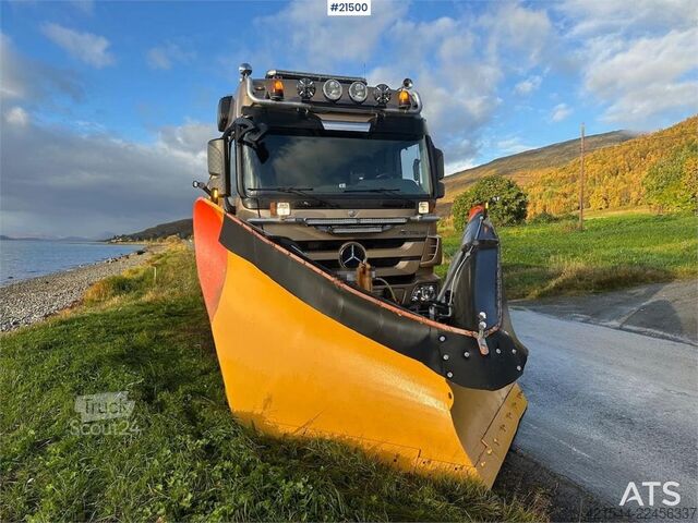 Система крюкообразных рычагов Mercedes-Benz Actros 2848 4x4+2 snow rigged hook truck. WATCH VI