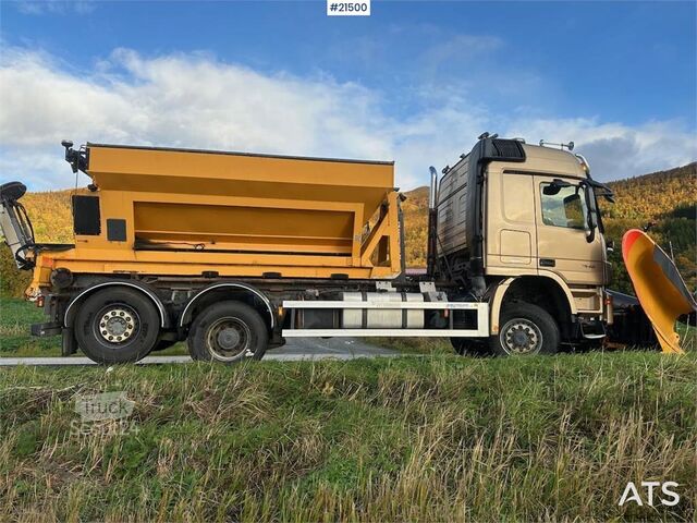 Система крюкообразных рычагов Mercedes-Benz Actros 2848 4x4+2 snow rigged hook truck. WATCH VI