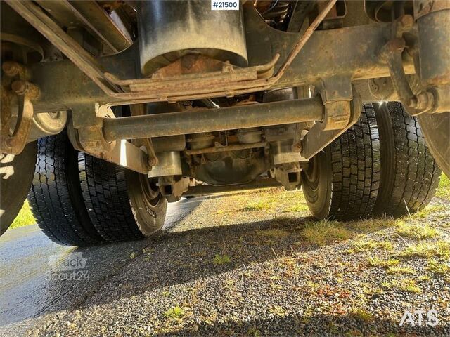 System för krokarm Mercedes-Benz Actros 2848 4x4+2 snow rigged hook truck. WATCH VI