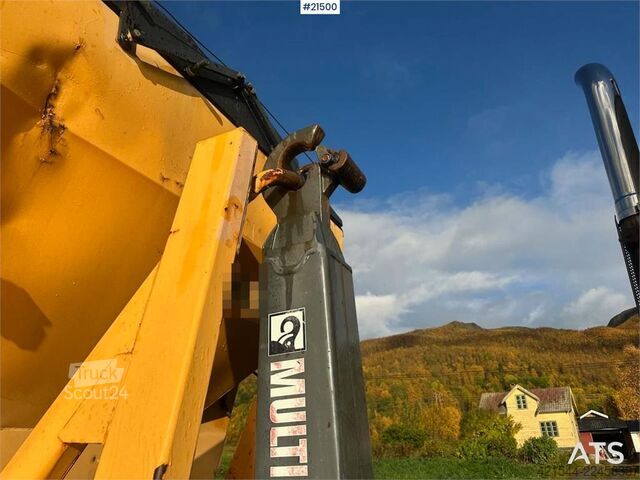 System för krokarm Mercedes-Benz Actros 2848 4x4+2 snow rigged hook truck. WATCH VI