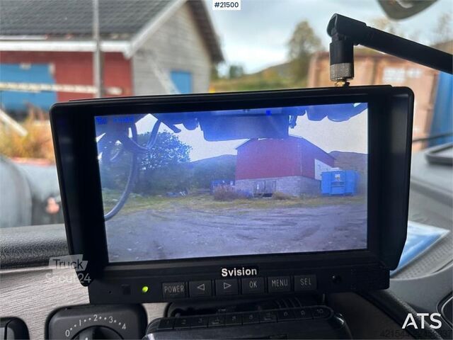 System för krokarm Mercedes-Benz Actros 2848 4x4+2 snow rigged hook truck. WATCH VI