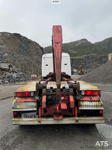 Система крюкообразных рычагов Scania R164 6x4 Hook truck.