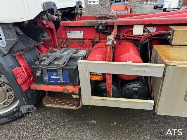 System med krokarm Scania R164 6x4 Hook truck.