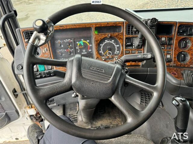 System med krokarm Scania R164 6x4 Hook truck.