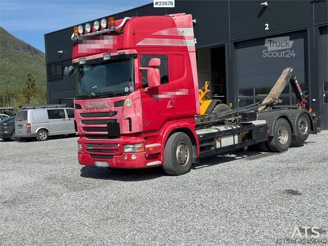 Система крюкообразных рычагов Scania R480 6x2 hook truck w/ crane hydraulics and replac