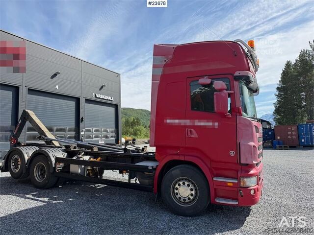 Система крюкообразных рычагов Scania R480 6x2 hook truck w/ crane hydraulics and replac